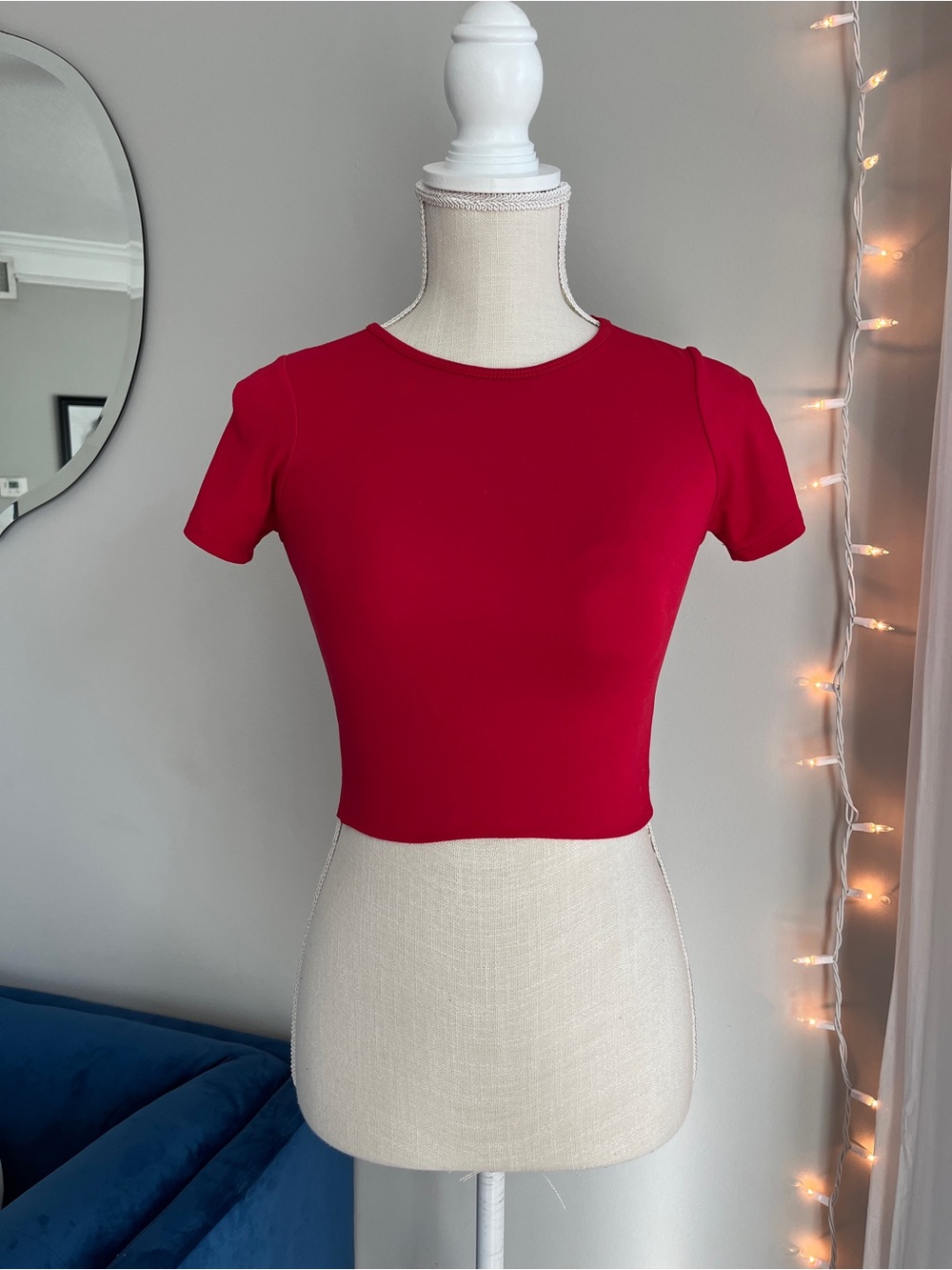 jova love red baby tee super soft size small
